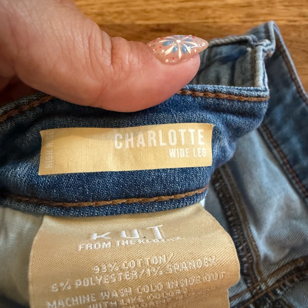 KUT from the Kloth Charlotte Wide Leg Jeans | Size 12 | Like New